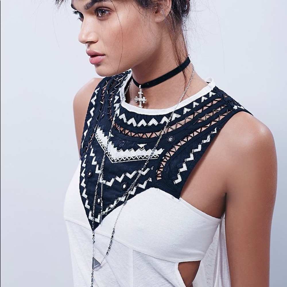 RARE Free People NWT EMBELLISHED TUNIC